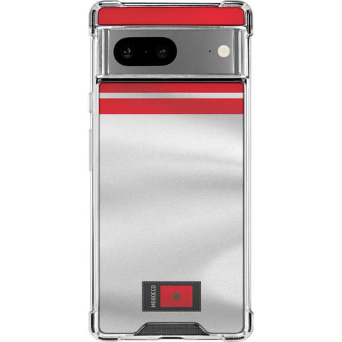 Morocco Soccer Flag Google Pixel 8a Clear Case